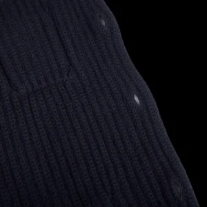 Gran Sasso Knitwear | Navy Blue Chunky Knitted Wool Cardigan