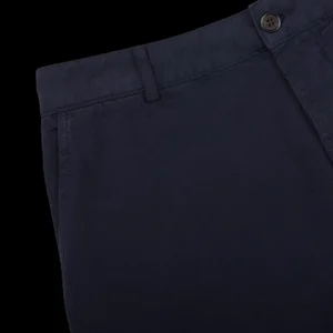 Universal Works Trousers | Navy Blue Cotton Canvas Military Chinos