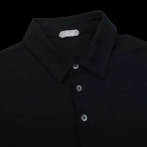 Zanone Polo Shirts | Navy Blue Ice Cotton Polo Shirt