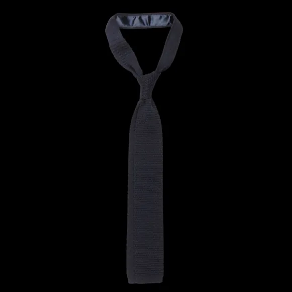 navy_blue_knitted_wool_ti_2.webp Amanda Christensen Ties | Navy Blue Knitted Wool Tie