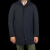 Herno Outerwear | Navy Blue Laminar Gore-Tex Car Coat