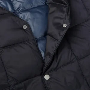 Taion Coats & Jackets | Navy Blue Nylon Down Padded Jacket