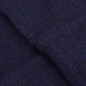 William Lockie Gloves | Navy Blue Pure Cashmere Gloves