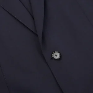 Eduard Dressler Suits | Navy Blue Spider Wool Suit