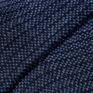 Bresciani Socks | Navy Blue Structured Cashmere Socks