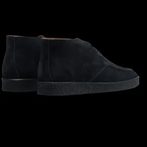 CQP Chukka Boots | Navy Blue Suede Leather Plana Boots