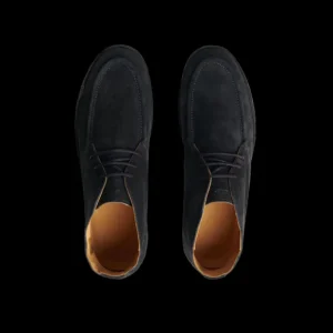 CQP Chukka Boots | Navy Blue Suede Leather Plana Boots