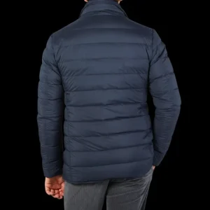 Herno Coats & Jackets | Navy Blue Technical Nylon Legend Hybrid Blazer