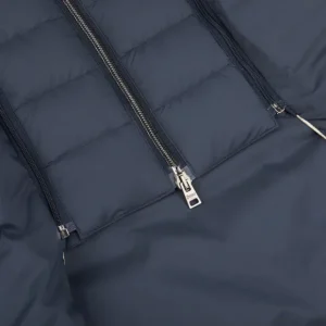 Herno Coats & Jackets | Navy Blue Technical Nylon Legend Hybrid Blazer