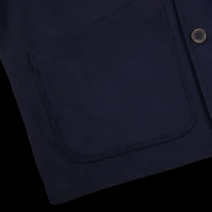 Universal Works Outerwear | Navy Blue Wool Blend Chore Waistcoat