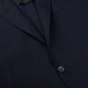 Canali Blazers | Navy Blue Wool Flannel Impeccabile Blazer