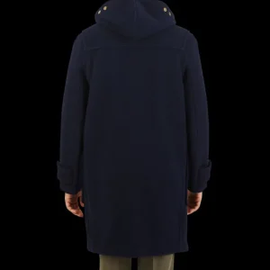 Gloverall Outerwear | Navy Blue Wool Monty Duffle Coat