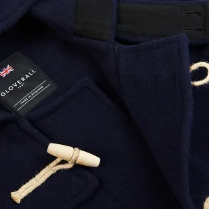 Gloverall Outerwear | Navy Blue Wool Monty Duffle Coat