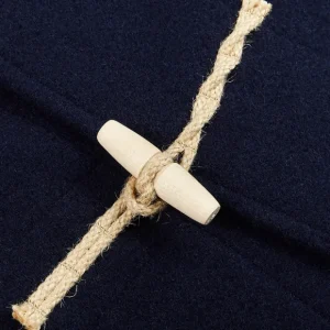 Gloverall Outerwear | Navy Blue Wool Monty Duffle Coat