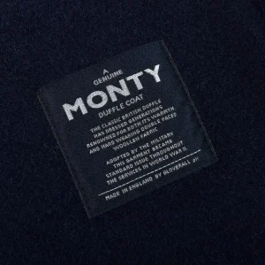 Gloverall Outerwear | Navy Blue Wool Monty Duffle Coat