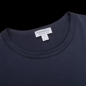 Sunspel T-Shirts | Navy Classic Cotton T-Shirt