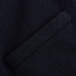 William Lockie Knitwear | Navy Lambswool Button Cardigan