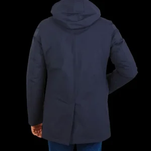 Herno Coats & Jackets | Navy Laminar Nylon Gore-Tex Coat