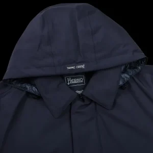 Herno Coats & Jackets | Navy Laminar Nylon Gore-Tex Coat