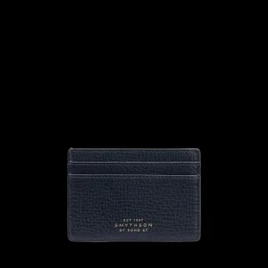 Smythson Wallets | Navy Ludlow Leather Flat Card Holder