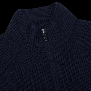 Maurizio Baldassari Gilets | Navy Merino Wool Brenta Gilet