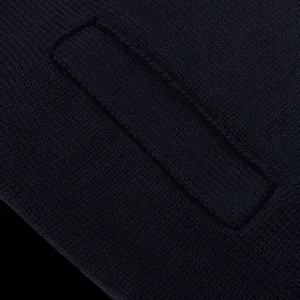 Gran Sasso Cardigans | Navy Merino Wool Button Cardigan