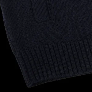 Gran Sasso Cardigans | Navy Merino Wool Button Cardigan