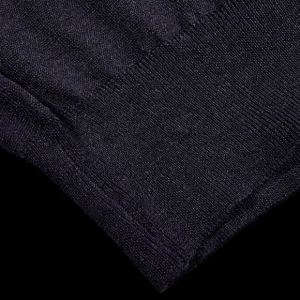 Fedeli Shirts | Navy 140S Wool Polo Shirt