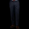 Eduard Dressler Trousers | Navy Super 110S Wool Jeff Suit Trousers