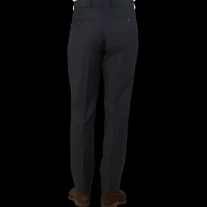 Studio 73 Trousers | Navy Super 130S Wool Suit Trousers