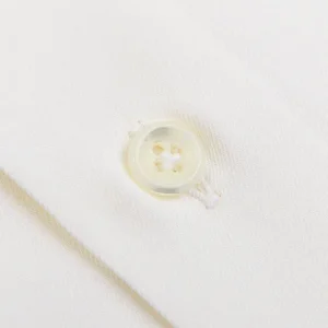 Mazzarelli Shirts | Off White Cotton Twill Bd Regular Shirt