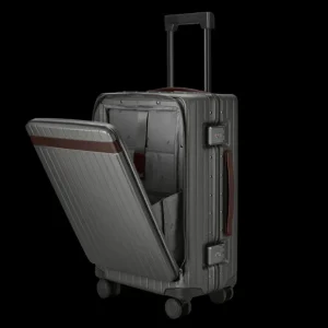 Carl Friedrik Weekend Bags | Polycarbonate Chocolate Leather Carry-On Pro