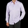 Stenströms Shirts | Purple Cotton Twofold Fitted Body Shirt