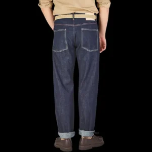 Tela Genova Jeans | Raw Blue Cotton Selvedge Jeans