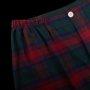Derek Rose Loungewear | Red Multi-Checked Cotton Pyjamas