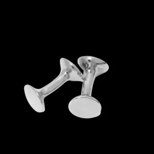 Codis Maya Jewellery | Rhodium Brass Bow Cufflinks