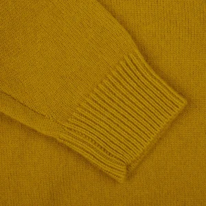Filippo de Laurentiis Knitwear | Senape Wool Cashmere Button Cardigan
