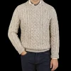 Peregrine Knitwear | Skiddaw Beige Merino Wool Hudson Jumper