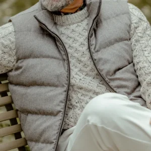 Peregrine Knitwear | Skiddaw Beige Merino Wool Hudson Jumper