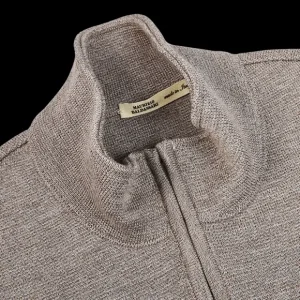 Maurizio Baldassari Outerwear | Taupe Beige Knitted Virgin Wool Gilet