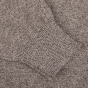 Gran Sasso Sweaters | Taupe Beige Pure Cashmere Crewneck