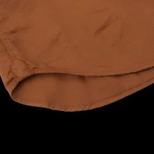 Tintoria Mattei Shirts | Tobacco Overdyed Cotton Poplin Shirt