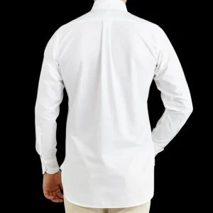 Drake's Shirts | White Classic Cotton Oxford Bd Shirt