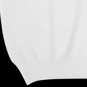 Gran Sasso Polo Shirts | White Fresh Cotton Mesh Polo Shirt