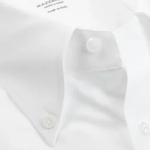 Mazzarelli Shirts | White Royal Oxford Bd Regular Shirt