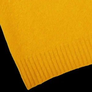 Drumohr Sweaters | Yellow Brushed Lambswool Crew Neck Sweater